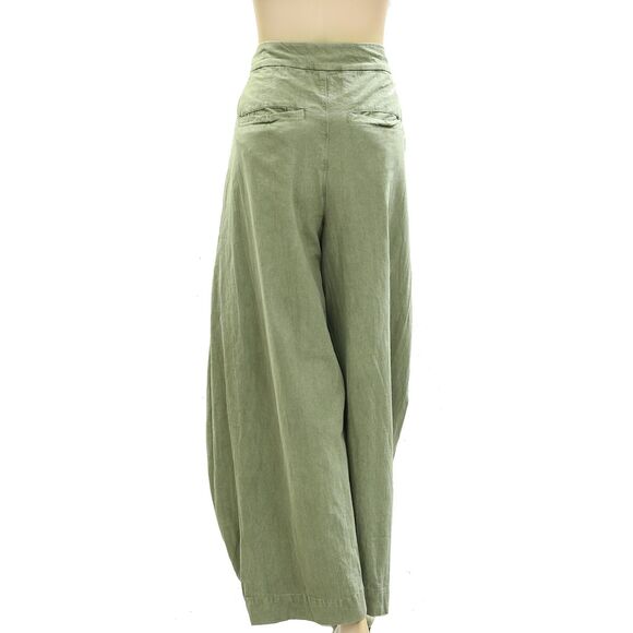 Free People Tegan Washed Barrel Trousers Pants Pleated High Waisted S NWD 282747 - Picture 7 of 10